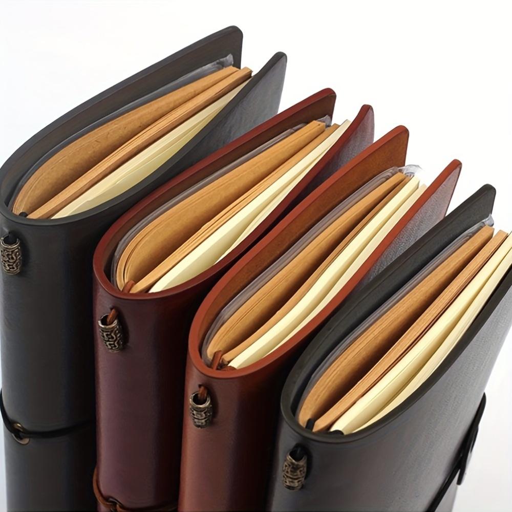 Modern Durable Notebook, Vintage-Style Portable Travel Diary with Ruler, Hardcover Notebook, Stationery Supplies for Home, School or Office