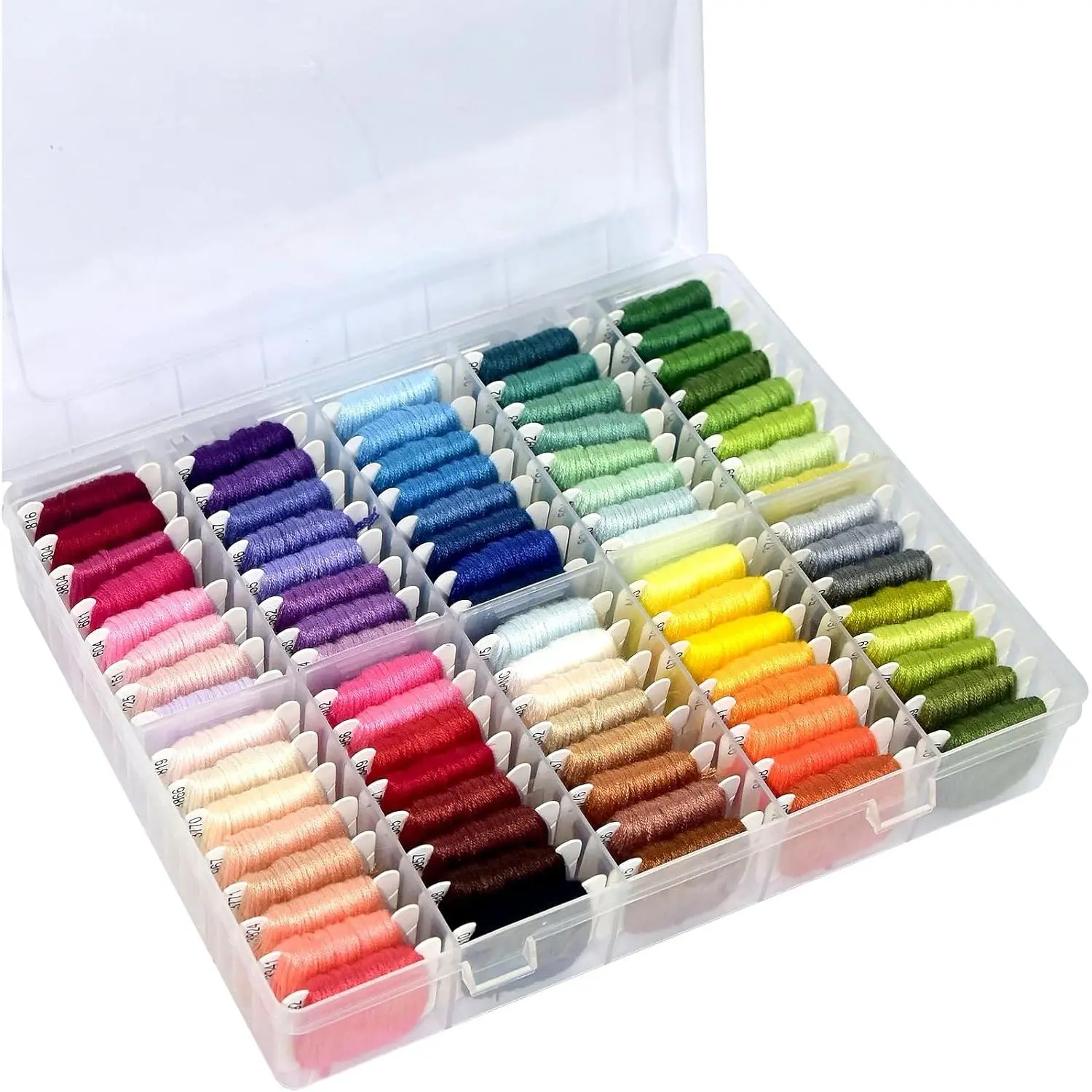 Friendship Bracelet String Kit String Bracelet Making Kit with 80 Skeins Embroidery Floss   Thread with Storage Box