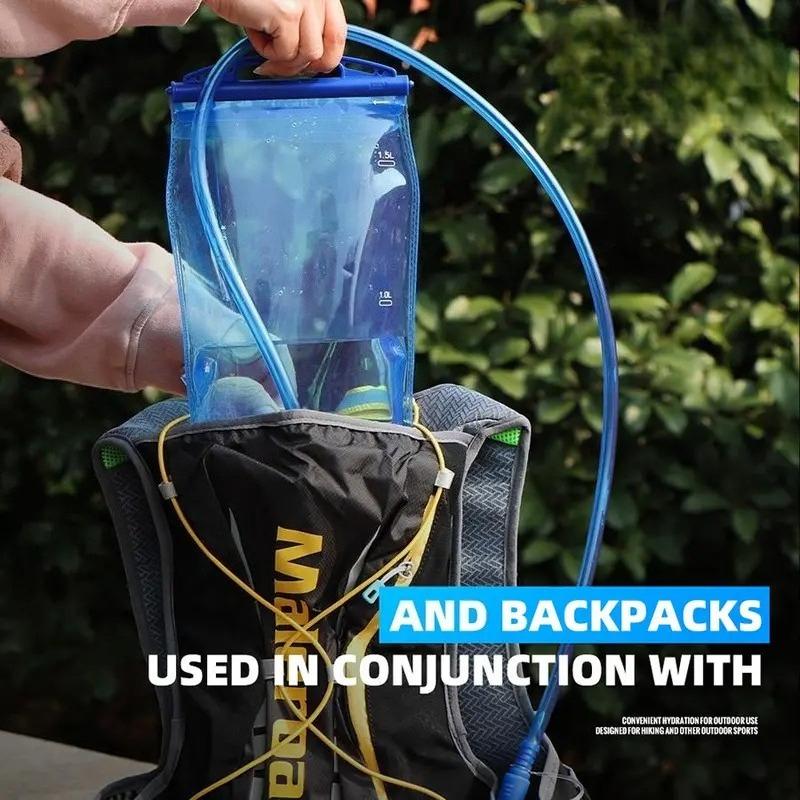 Hydration Bladder Water Reservoir, Portable Leak-Proof Water Bag for Outdoor Hiking Camping Running Cycling, BPA-Free Sports Water Storage for Men Women