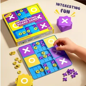 Viral Upgraded Tic-Tac-Toe Battle Board Game, Enhanced Three-In-A-Row Rules, Strategic Thinking & Logic Training, Fun for Kids & Adults
