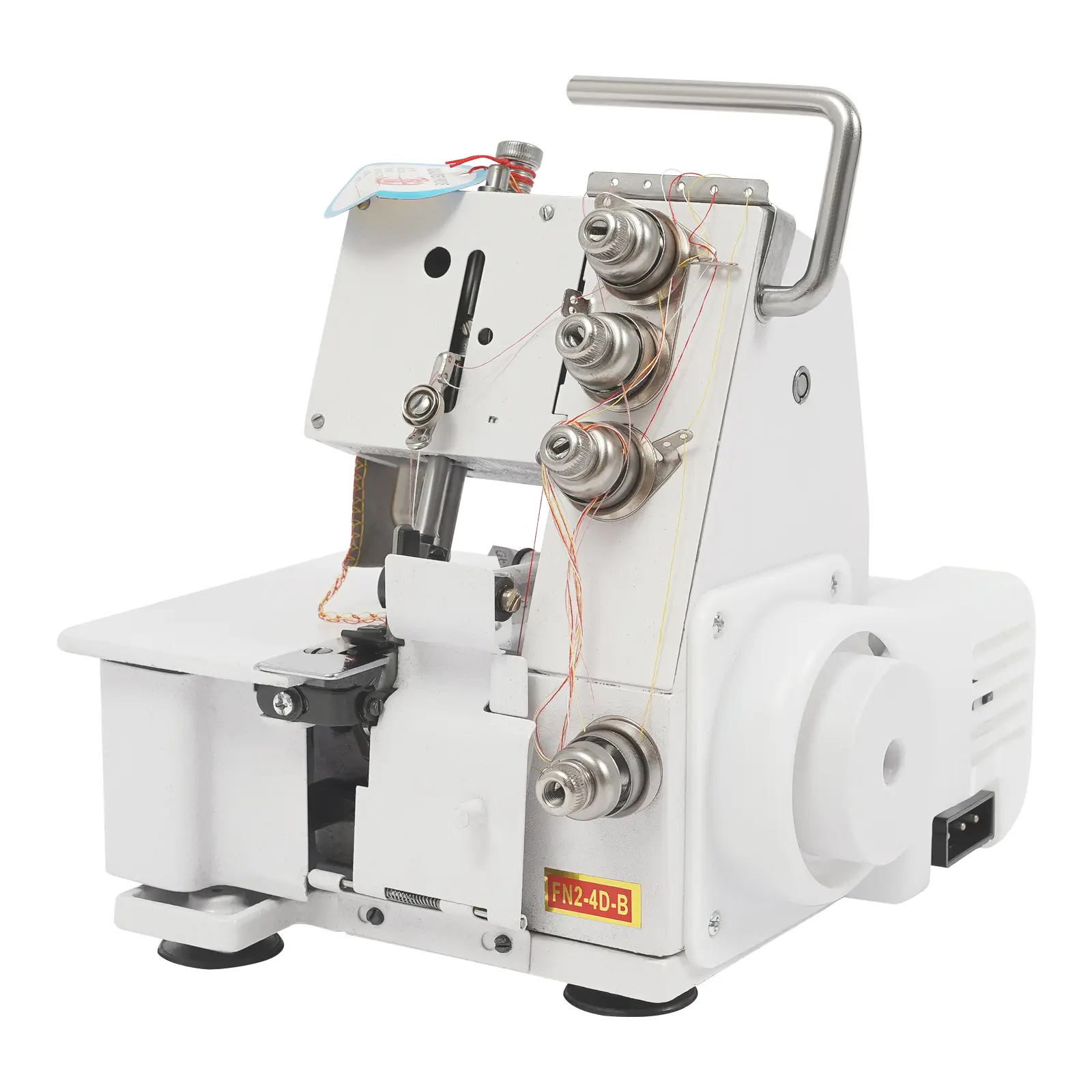 4-Thread Serger Overlock Sewing Machine, 110V, 1200SPM Speed, ABS Plastic Construction, Suitable for Cotton, Silk, Denim & Home Use