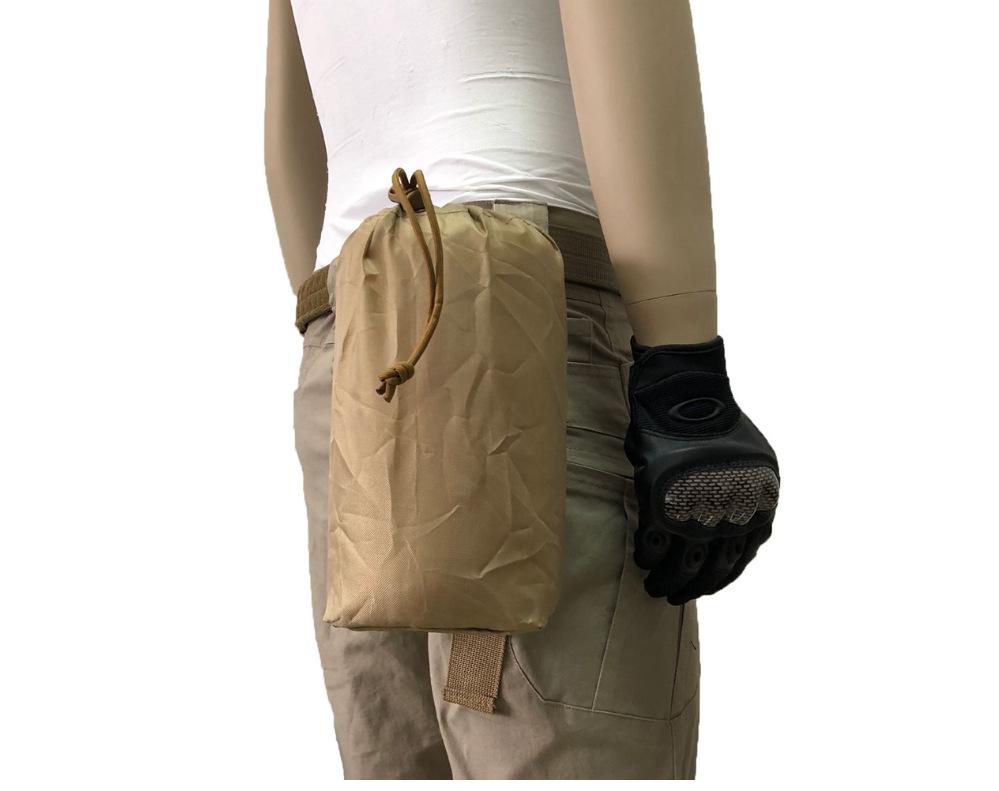 Outdoor multi-functional leisure sports small waist bag x 2, tactical folding reusable bag, Mole's Clothing camouflage waterproof hiking bag