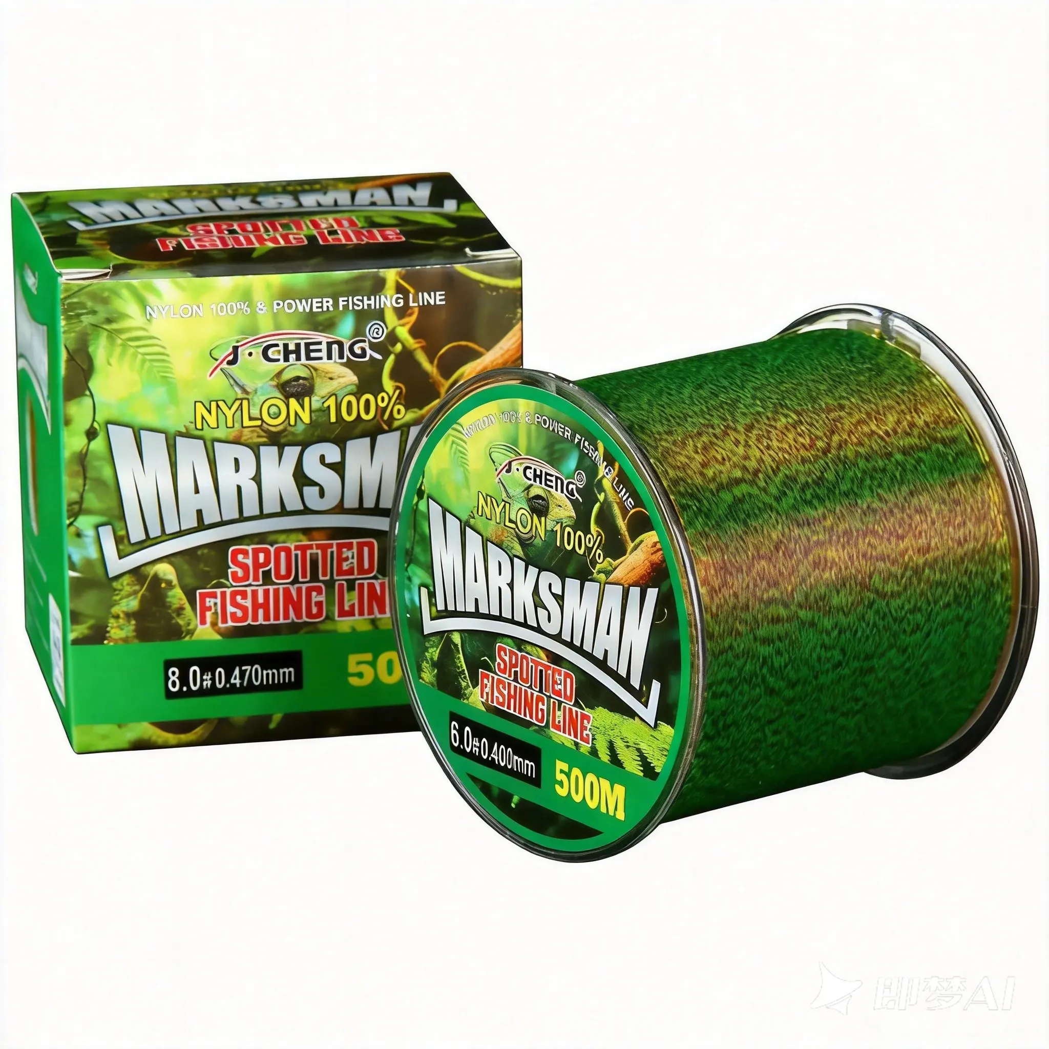 Imported High-Strength Pattern Fishing Line, Durable Nylon Material, Ideal for Wild Fishing, Main Line, Water Penetration, Fishing Gear, Fishing Supplies