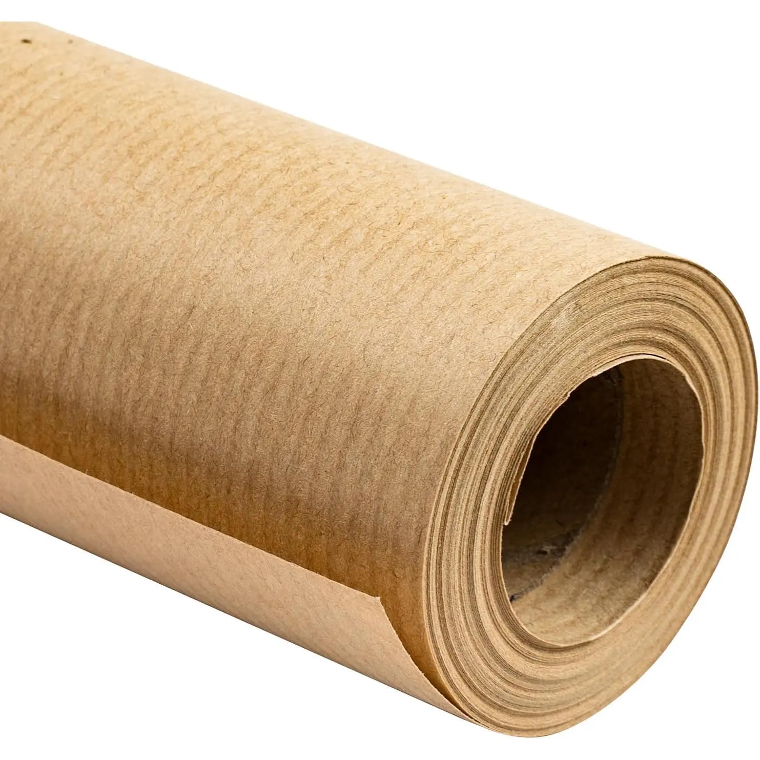 Brown  Paper Roll - 17.5 inches x 32.8  - Recyclable Dyed Lined  Paper  for for Crafts, Art, Wrapping, Packing, Postal, Shipping, Dunnage & Parcel