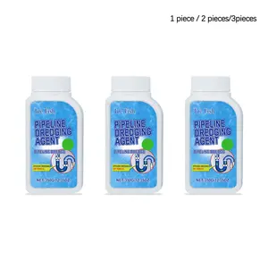 Drain Unblocker Powder (350g/350g*2/350g*3), Quick Drain Cleaning, Kitchen Toilet Sink Unblocker, Dissolves Clogs, Prevents Blockages