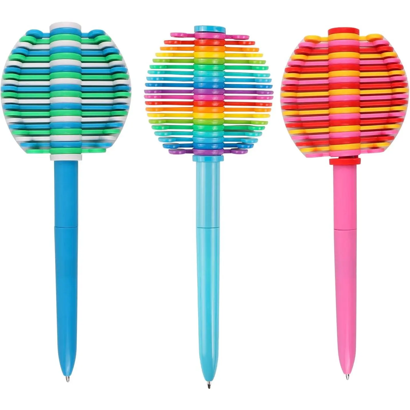 3 count Fidget Ballpoint Pen,Decompression, Multifunction Writing, Multi Colored Pens for Office Desk Toys, Novelty Gifts for   Students (MIX 2)
