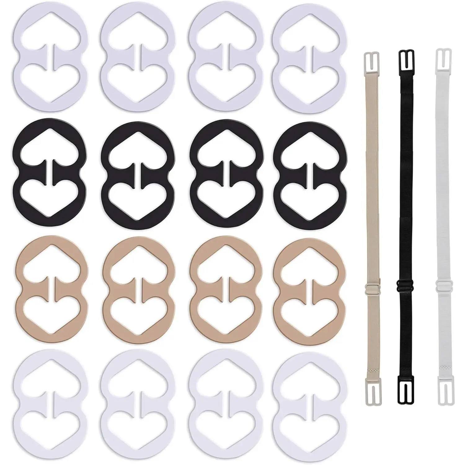 Bra Strap Clips, Bra Clips to Make Racerback, Bra Strap Holders for Slip- Conceal Hide Straps - Cleavage Control