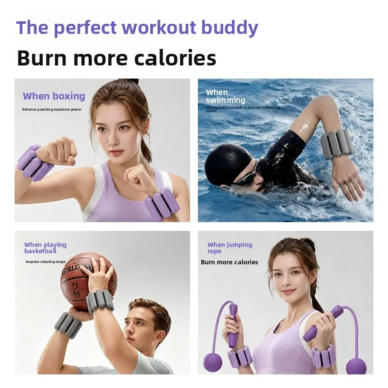 Unisex Removable Silicone Weight Bracelet - Fitness Energy Ring, Sports Wristband for Swimming, Running compression support iron clasp premium barbite pro gym straps elbow wraps arm band knee armbands basketball