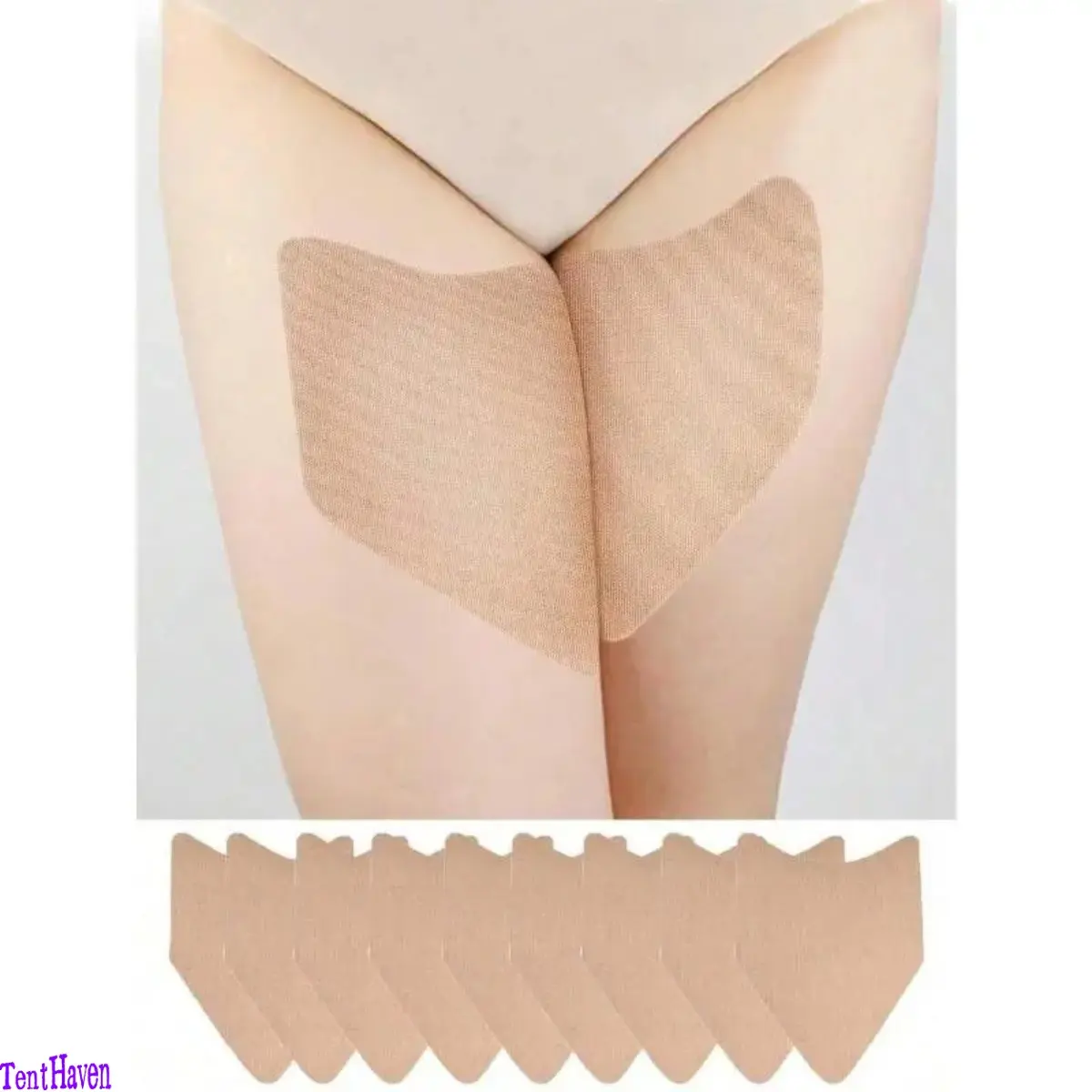 20Pcs Transparent Anti-Chafing Thigh Protection Pads, Invisible Friction Prevention Tape, Comfortable Skin-Friendly Protective Strips for Women Inner Thighs and Calve, Multi-Pack, Anti-Injury Protective Gear
