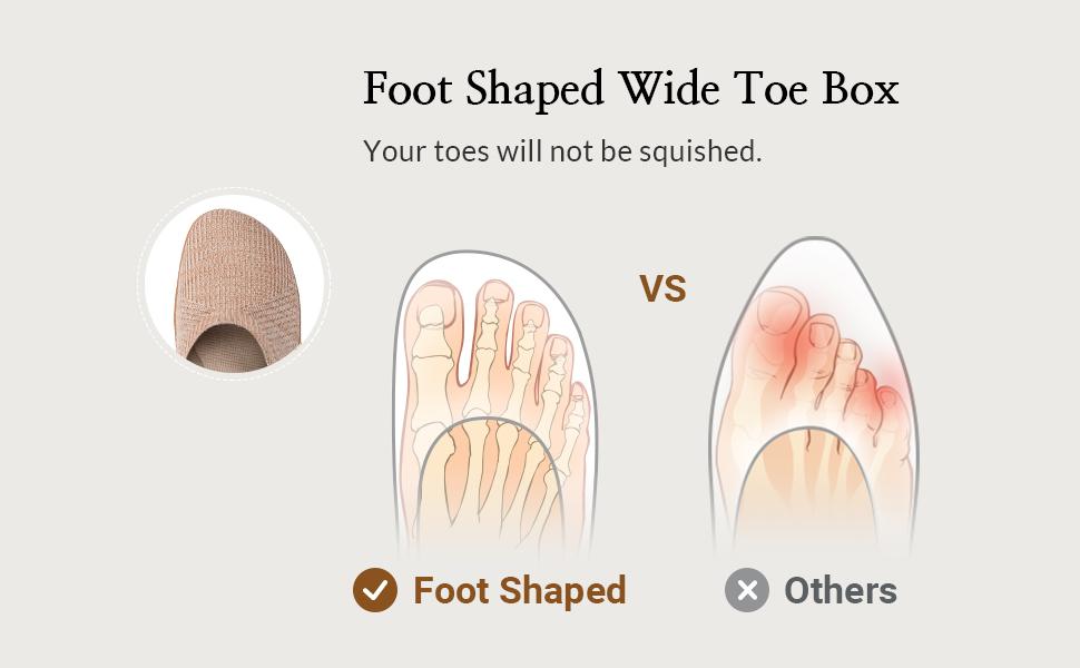 Frank Mully Womens Flat Shoes Wide Toe Box Knitted Flats Comfort Wide Width Walking Flats  JS6065