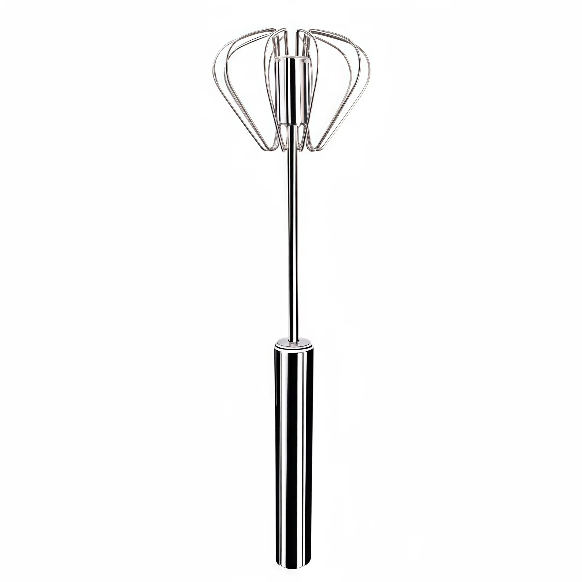 Semi-Automatic Egg Beater, Manual Stainless Steel Stirring Rod, Milk Frother Cream Whisk Mixer, Baking Cooking Tools
