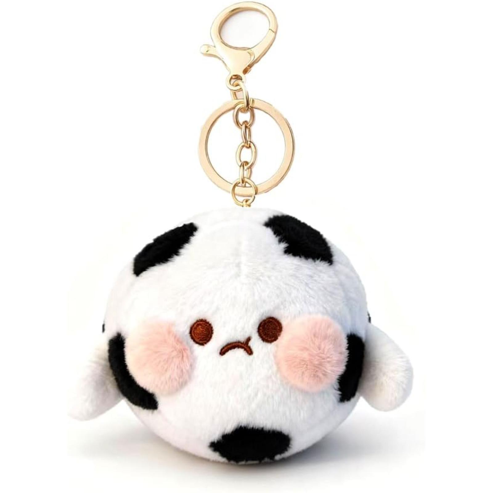 Soft Plush Ball Keychain Set – Cute Stuffed Keyring for Backpack, Squishy Toy Gift for Soccer Basketball Tennis Golf Rugby Billiards Baseball Lovers & Players