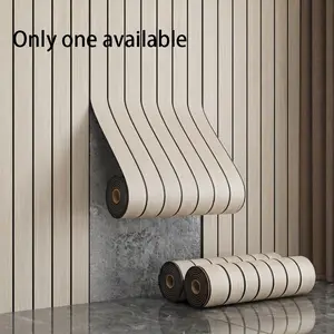 3D Wood Grain Wallpaper Roll, 118.1x15.7 Inches, Thick Embossed Texture, Easy Cut and Stick, Ideal for Bedroom, Living Room, Ceiling, TV Wall Decor