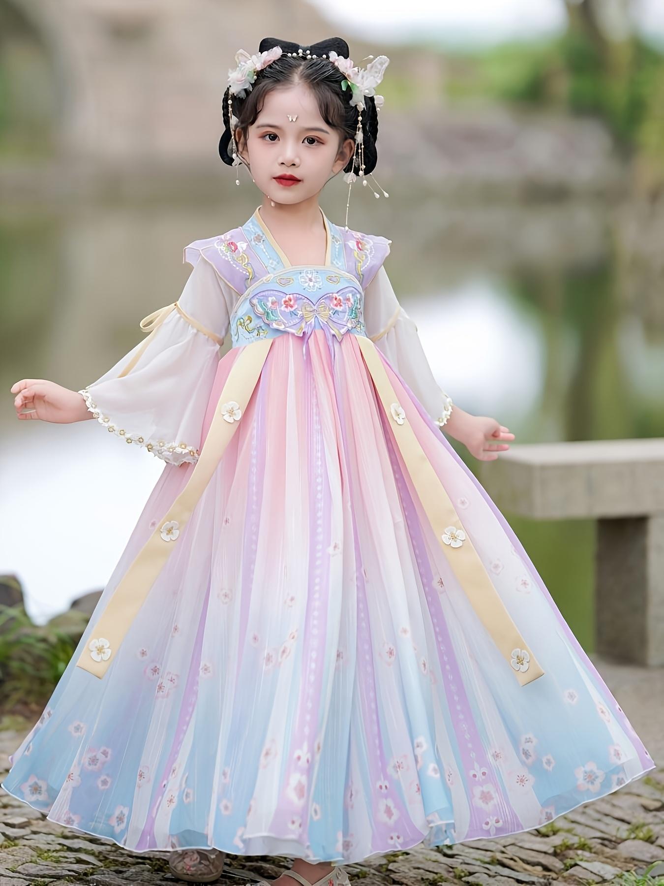 [Vintage Hanfu Dress] Vintage Girls' Hanfu Children's Dress |   Birthday Dress Girls
