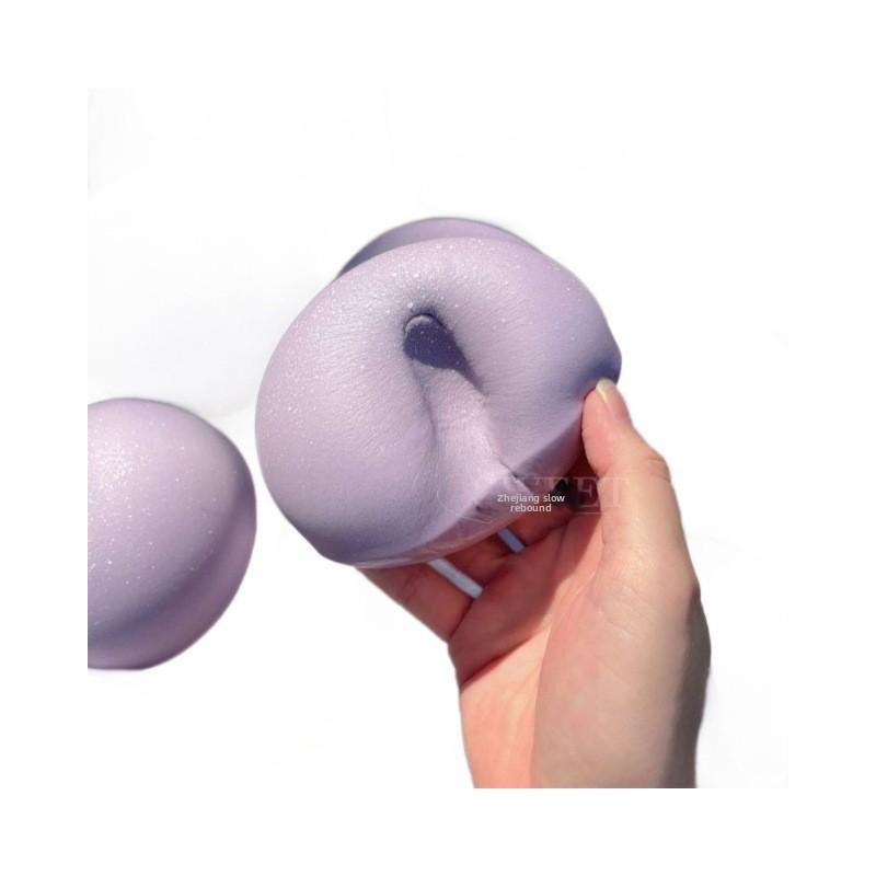 Super Soft Sticky Taro Bun Squishy, Floppy Lazy Rebound, Slow Rising, Scented Stress Relief Squeeze Fidget Toy