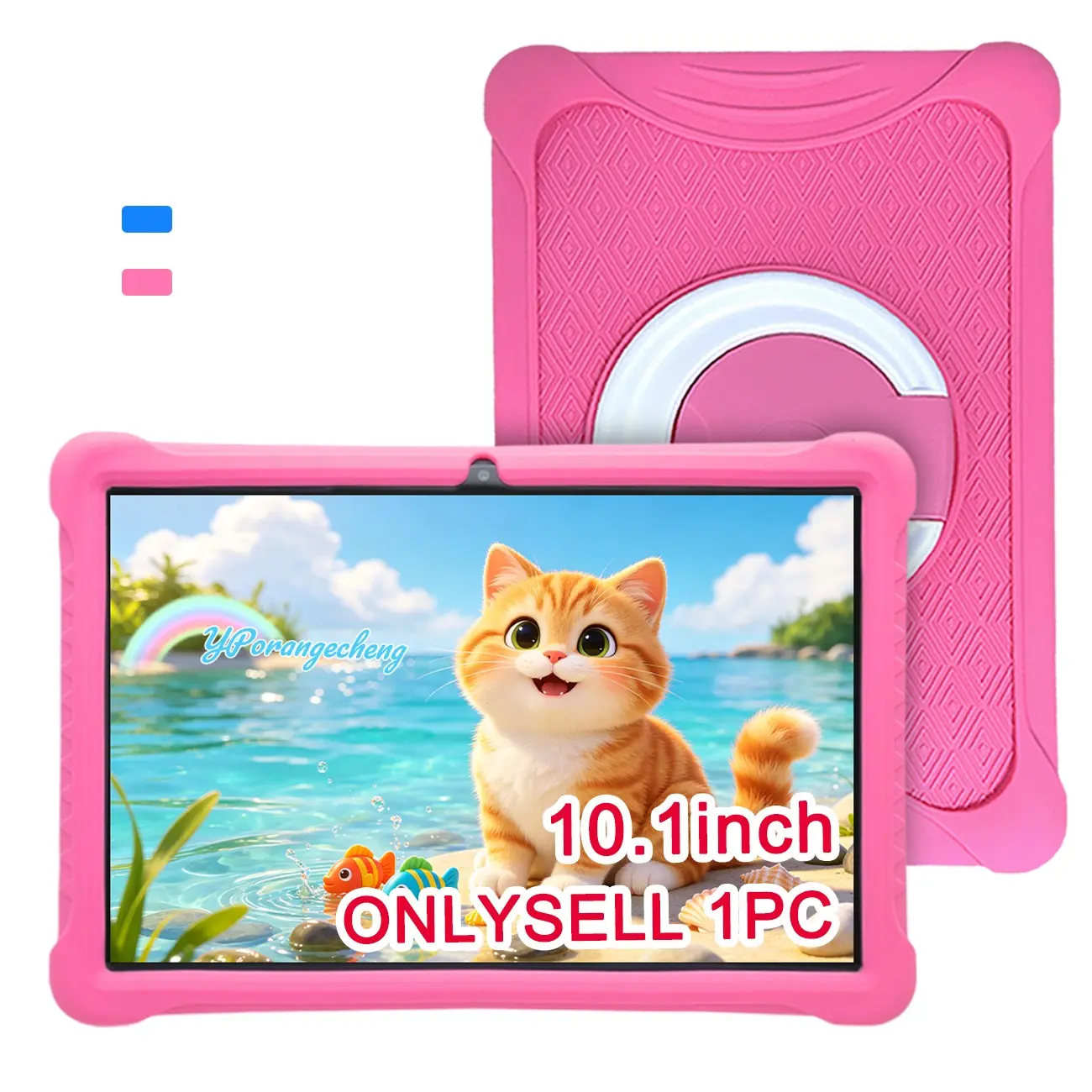 #SummerFinds #tablet educativa 10.1 Inch Gaming Tablet,HD Screen,Dual Cameras,5G WiFi,64GB Storage,Free Protective Case,Perfect Birthday & Christmas Gift for Teens,Blue Pink,USB Cable Included,No Charger，# tablet de colores