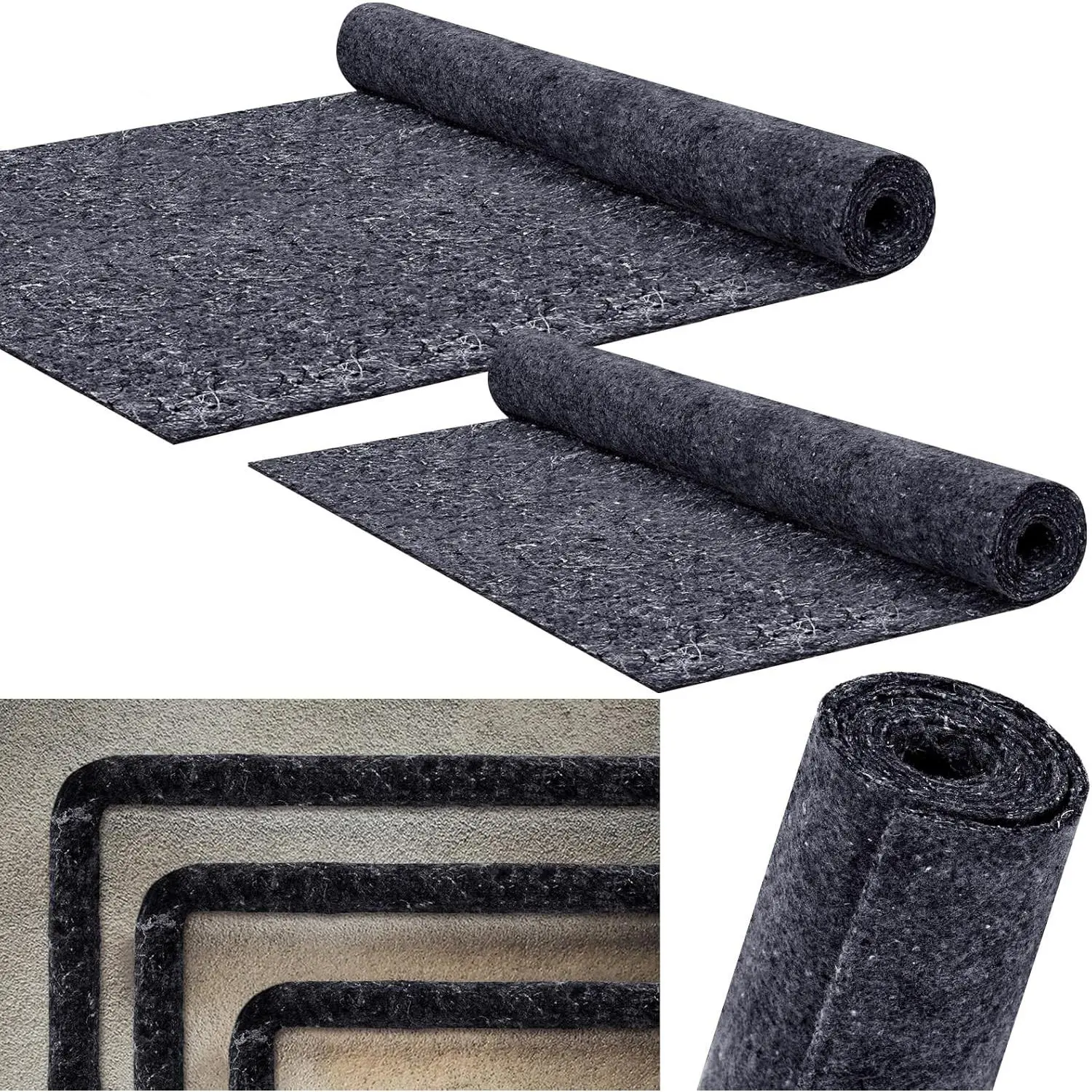 3 Pcs Cut-to-Fit Sound Insulation Roll Cotton Blanket, 24x48x0.2 in Roll Form for Dishwasher, Walls/Pipes, Attic Roof