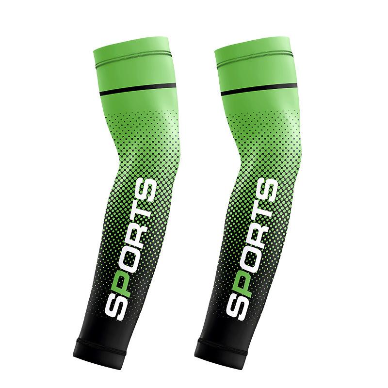 Men'S Ice Silk Arm Sleeves, Sun Protection, Summer Outdoor Gradient Color Sports Arm Sleeves For Cycling, Motorcycling, And Fishing