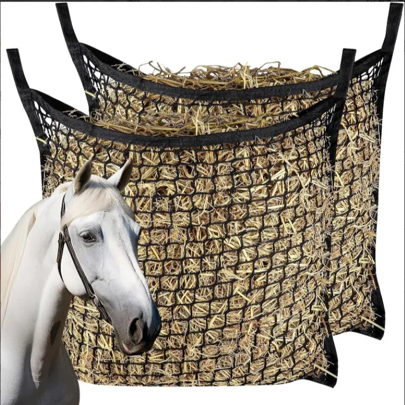 Equestrian Hay Bag, Large Capacity Dry Hay Hanging Feeding Bag, Grass Feed Net Pouch, Wholesale Manufacturer, Horse & Sheep Care Essentials