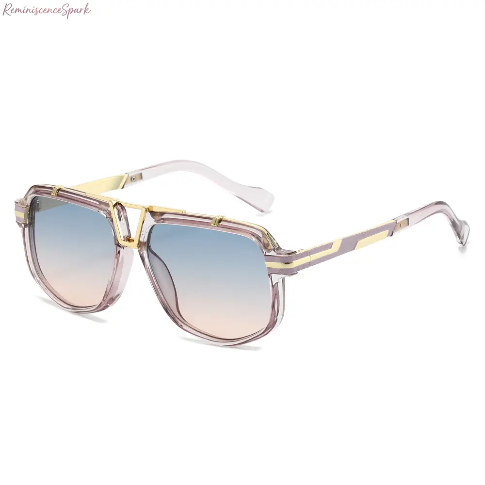 Unisex Premium Vintage Statement Sunglasses, Timeless Retro UV400 Fashion Shades, Sophisticated Tailored Eyewear. Polished Back to School Accessory for Business Outings, Street Styling, Road Trips & Daily Casual Matching