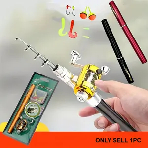 Portable Two-Way Telescopic Pocket Fishing Rod Set with Reel - Portable Travel Fishing Gear for Beginners Fishing Combo