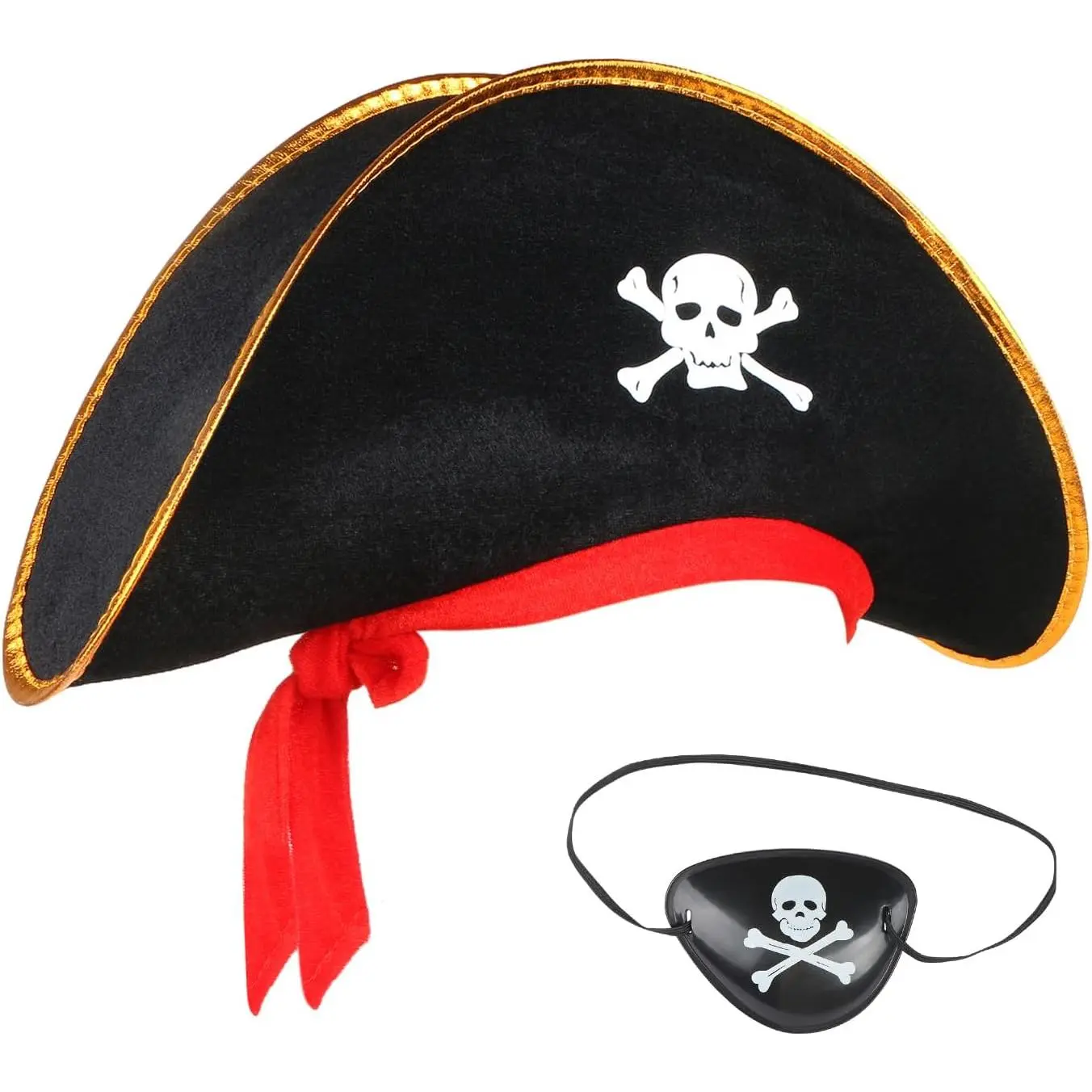 Pirate Hat & Pirate Blindfolds Pirate Party Supplies for Theme Party  Halloween Costume Accessories Stage Props