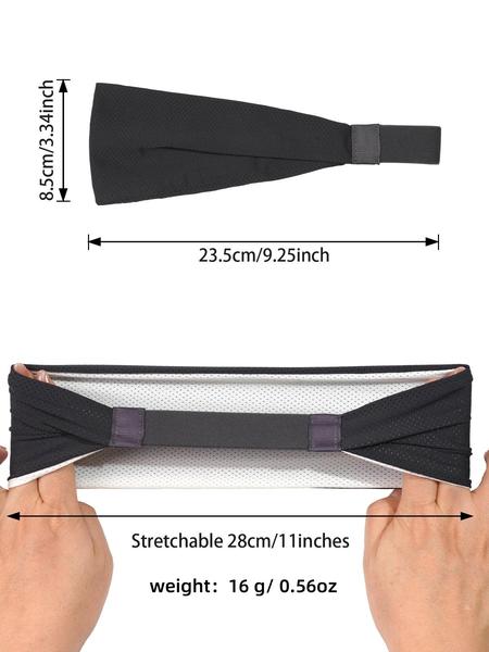Solid Color Breathable Hair Band, High Stretch Hair Band for Women & Men, Sweat Absorbing Hair Band for Running, Outdoor, Tennis, Fitness, Sports Headband