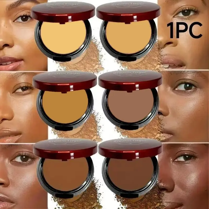 6-Color Waterproof Sweat-Resistant Cosmetic Facial Contouring Powder, Beauty Makeup, Oil-Control Matte Finish, Buildable Coverage, Suitable for Dark & Medium Skin Tones, Portable Makeup Tool