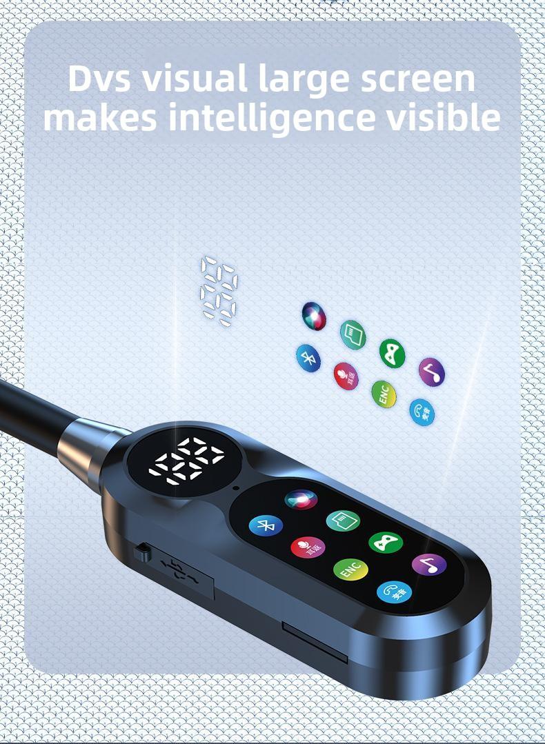 Wireless Neckband Bluetooth Headset for Singing Live Streaming with Real-Time Monitoring & Voice Changer, Long Battery Life & Display, Perfect for Karaoke/Gaming/Travel (No Brand) Portable Speaker Lights