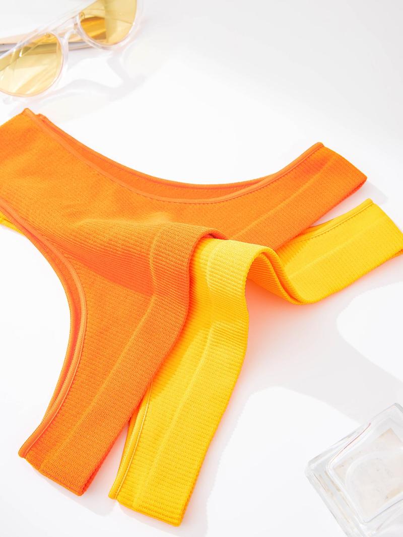 Women's Solid Color Brief, Soft Comfy Breathable Panty for Daily Wear, Underwear for All Seasons, Fit Clothing, Soft Breathable Panties