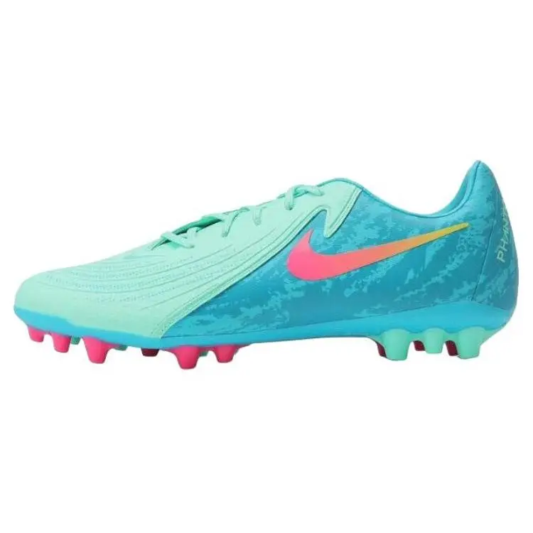 Nike Phantom GX 2 Men's Multi-Ground Soccer Cleats in Blue and Green Verifiable, with credentials and supporting global authentication