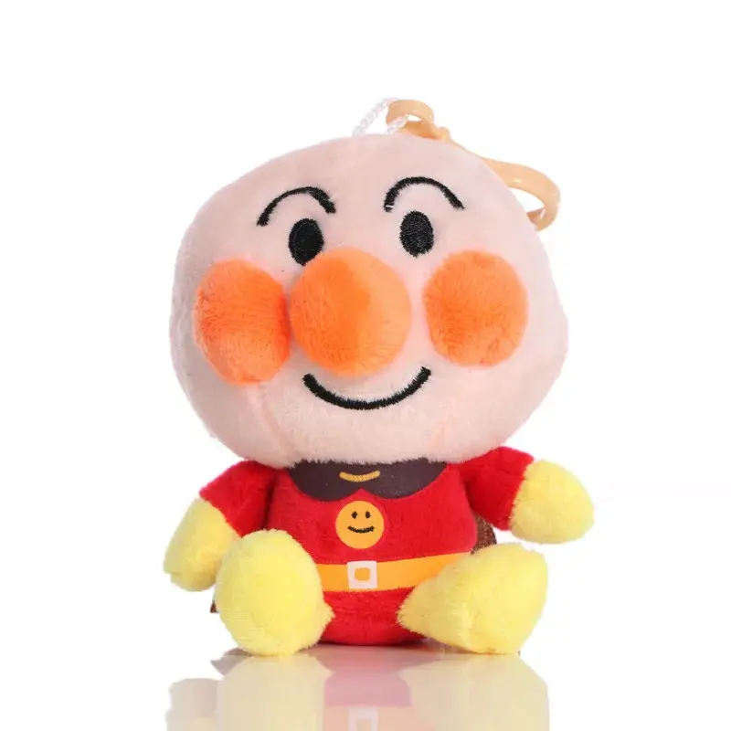 2026 New 10cm Kawaii Japanese Anpanman Blue and Orange Elf Cartoon Stuffed Plush Doll Toy Pendant Children's Birthday Gift