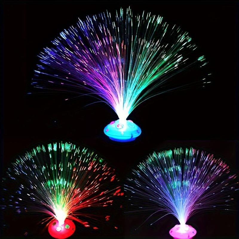 2pcs LED Fiber Optic Lights, Christmas Colorful Holiday Decorative Lights Party Lighting, Halloween Gifts, Can Be Used For Home/Office Decoration Lighting Ornaments