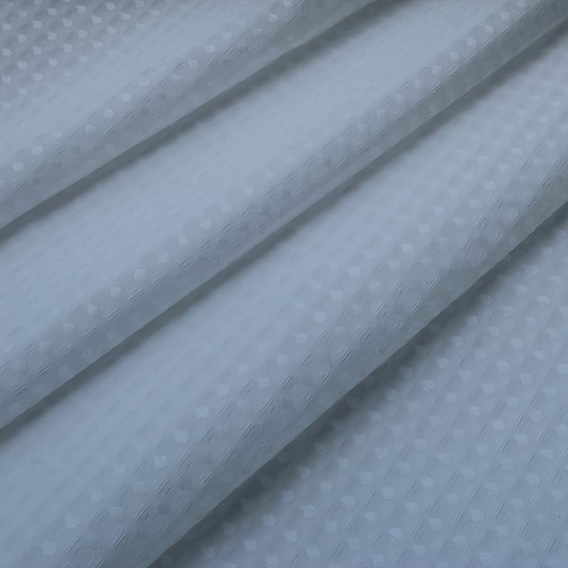 Color Gradient Waffle Shower Curtain, 10 Colors Available, Quick No-Hook Installation, Double Layer with Inner Liner, Stylish Bathroom Decor for Home, Hotel, Salon, Dorm, Bathroom Accessory