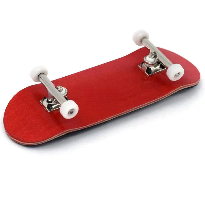 32mm Pro Fingerboard Complete - Fully Assembled with Pro Level Components - Pro Shaped Wooden Deck (32x97mm), UltraSpin Bearing Wheels, Prodigy Gen2 Trucks - The Crimson Classic