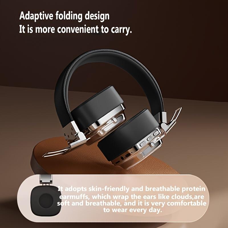 [Deep Bass Headset] Bluetooth Headphones, HD Stereo Sound Over Ear Headphones with Built-in Microphones, Deep Bass 20 Hours Playtime, Fast Charge BT 5.2 Headset for Adults, School, Travel