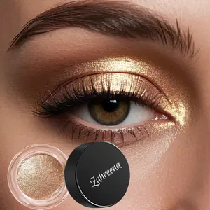 Sunset Drip Galactic Jelly Eyeshadow - Golden Glitter Shimmer Holographic Glow Finish, Waterproof Non-Creasing Long-Lasting Velvet Wear, Silky Smooth Gel Texture for All-Day Shine, Easy to Apply Eye Makeup Gift for Women.