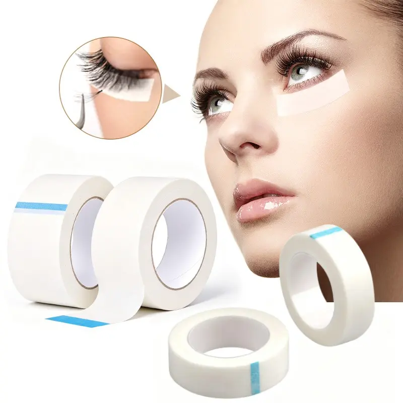 2 Rolls Eyelash Tape, Adhesive Eyelash Tapes, Lash Tape for Eyelash Extension Supply, Bond Seal Lashes, Professional Cosmetic Beauty Tool