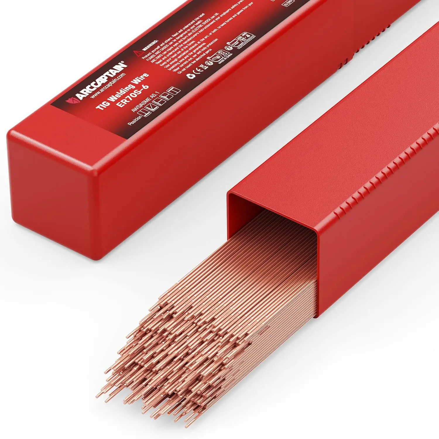 Mild Steel TIG Welding Rod ER70S-6, 1/16" X 16", 5LB