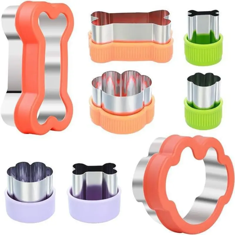 Stainless Steel Sandwich Bread Mold, Cartoon Cookie Cutter, DIY Fruit Vegetable Slicer, Dog Bone Pattern Baking Set, Kitchen Tools