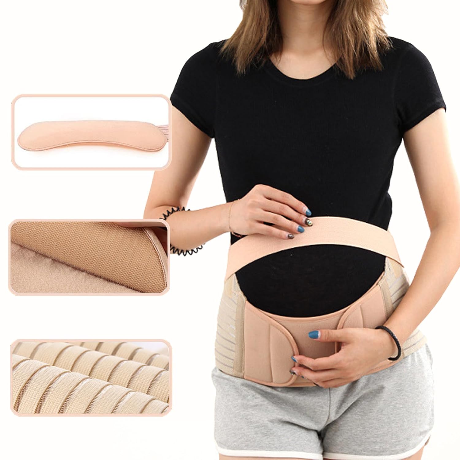 Pregnancy Belly Band Adjustable, Plus Size Comfort, Essential Maternity Item, All Stages of Pregnancy