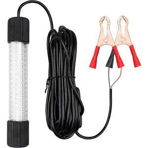 12V 126 LEDs 13W Fishing Light Underwater Night Fishing Lure Finder Light Green Submersible Fishing Lights with 5M Power Cord for Pool Boat Sea Ice Fishing Attractants More Fish