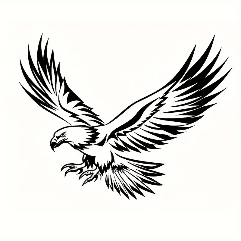 High Quality Eagle Pattern Car & Motorcycle Sticker Bright Waterproof Scratch Resistant Exterior Decal Car Decals