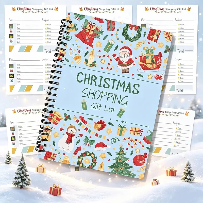 A Christmas gift list notebook is easy to carry and convenient to use. It can be used for gift planning and shopping, to-do lists, and collaboration records with colleagues, making it a suitable Christmas gift.