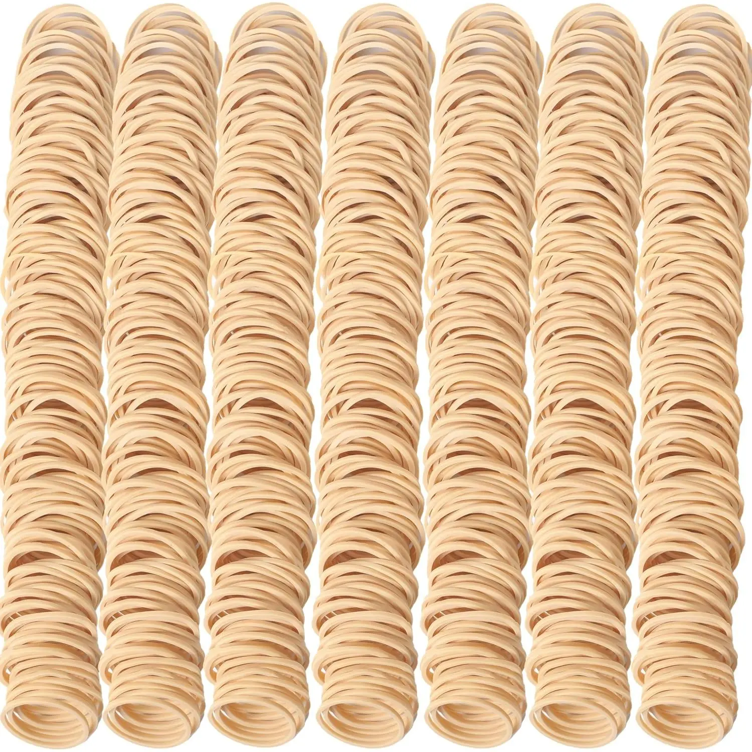 Women's Elastic Rubber Bands - Size #10 Beige, 1 in Diameter, 760 Count High Quantity Pack, 0.42 lb, for Office Supplies, Workplace Use