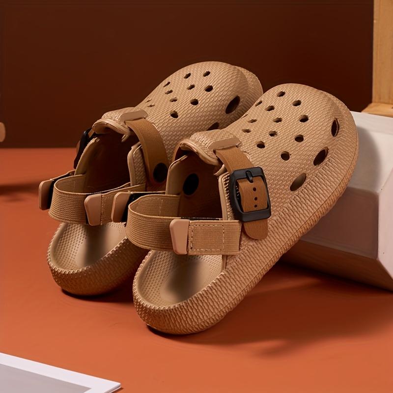 Kids Summer Sandals Soft Soled Non Slip Durable Home Outdoor Casual Half Drag Design Heel Boys Beach Footwear