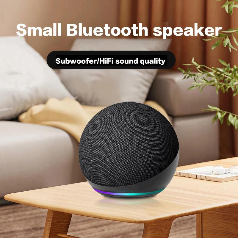 Small Bluetooth Speaker Outdoor Wireless Bluetooth Generation Mini Rgb Speaker Home Subwoofer Spherical  Smart with Deep Sound.