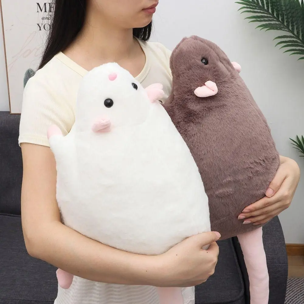 Extra Large Little Mouse Plush Doll - Soft Touch 30-45-90cm Flower Branch Cartoon Toy with Plush Fabric, Stress Relief Kids' Birthday Gift for Boys and Girls (45cm Option Available)
