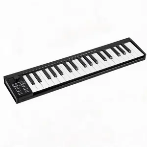 37-Key USB MIDI Keyboard Controller – DAW Integration, 8 Drum Pads, OLED Display, Chord & Scale Modes, Arpeggiator – Ideal for Professional & Home Music Production, Includes Software Bundle