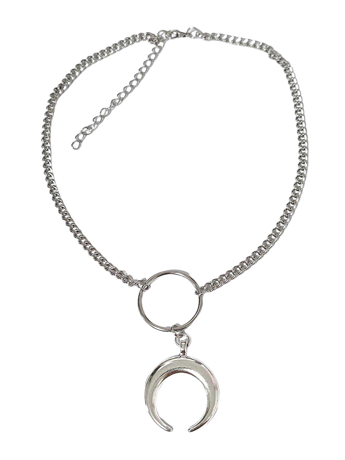 Gothic Style Pendant Necklace, Unique Design Jewelry Accessory, Gothic Witch Jewelry, Perfect Gift for Gothic Fashion Lovers, Stylish and Trendy Look